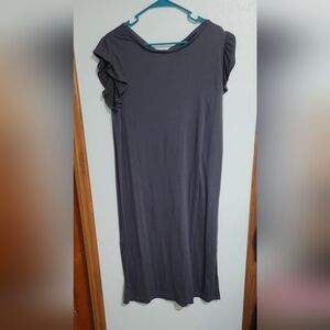 Elegant Gray Maxi Dress